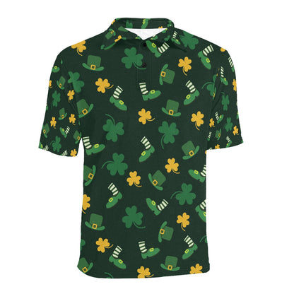 St Patricks Day Print Design LKS306 Men Polo Shirt