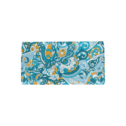 Funky Retro Pattern Print Design A03 Women's Trifold Wallet