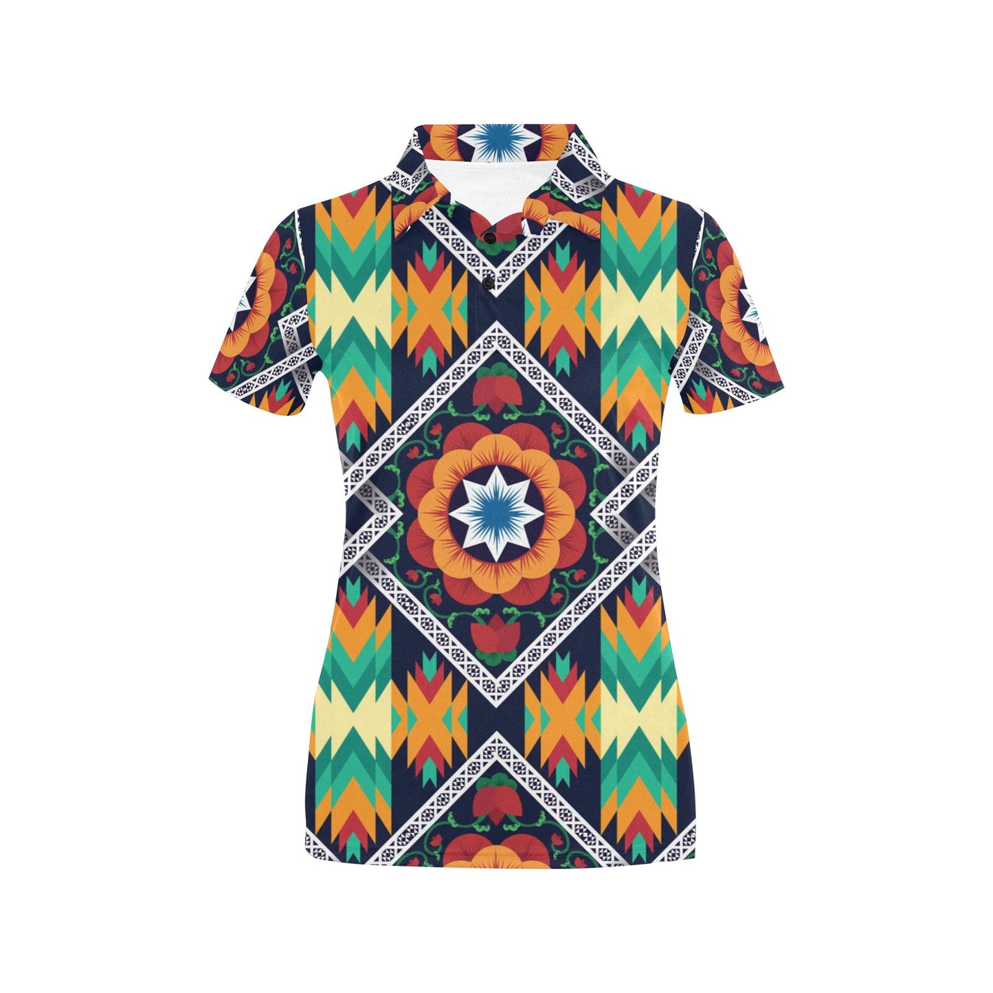 African Kente Women's Polo Shirt