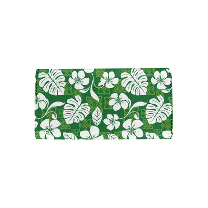 Hawaiian Themed Pattern Print Design H016 Women's Trifold Wallet