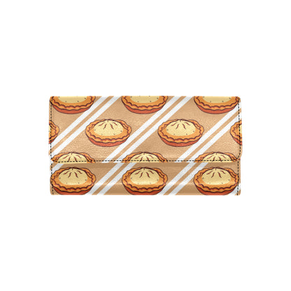 Pie Pattern Print Design A02 Women's Trifold Wallet