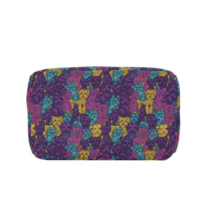 Yorkshire Terriers Print Design LKS3010 Insulated Lunch Bag
