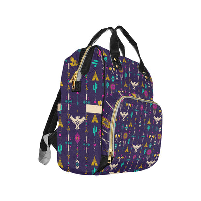 Native American Eagle Indian Pattern Diaper Bag Backpack