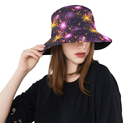 Firework Print Design LKS303 Unisex Bucket Hat