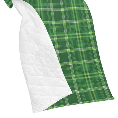 Irish Plaid Pattern Print Design 02 Premium Quilt
