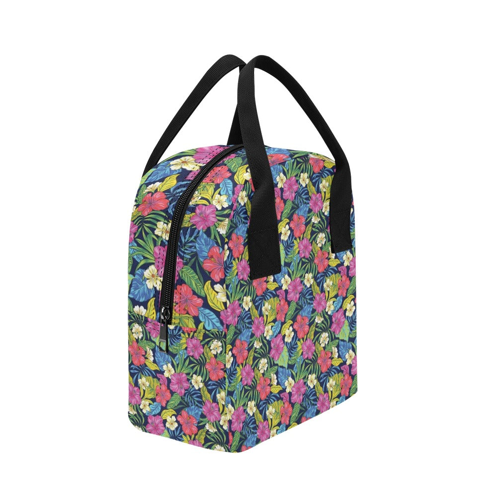 Hibiscus Print Design LKS3010 Insulated Lunch Bag
