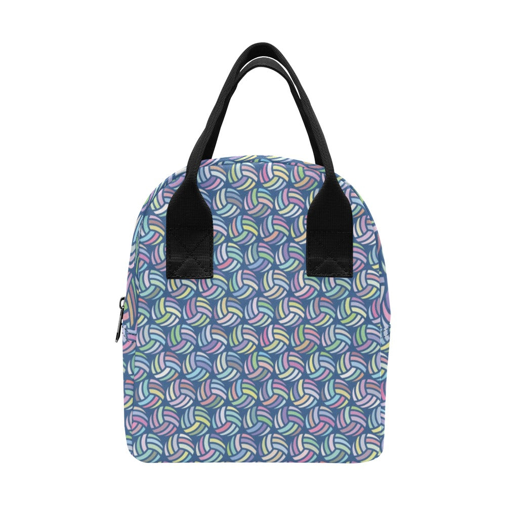 Volleyball Print Design LKS301 Insulated Lunch Bag