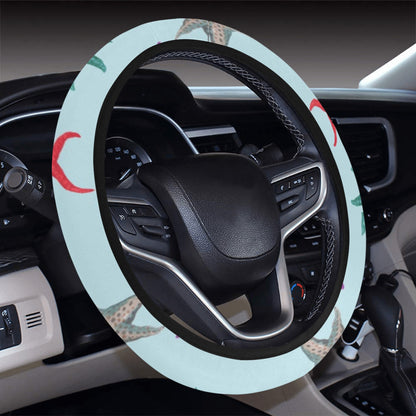 Starfish Print Design LKS402 Steering Wheel Cover with Elastic Edge