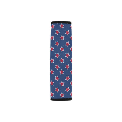 Star Red Blue Print Design LKS301 Car Seat Belt Cover