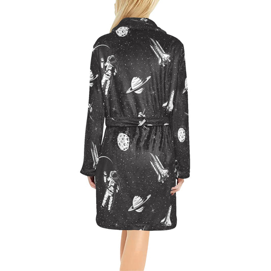 Space Pattern Women's Fleece Robe