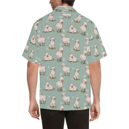 Sheep Print Design LKS405 Men's Men's Hawaiian Shirt