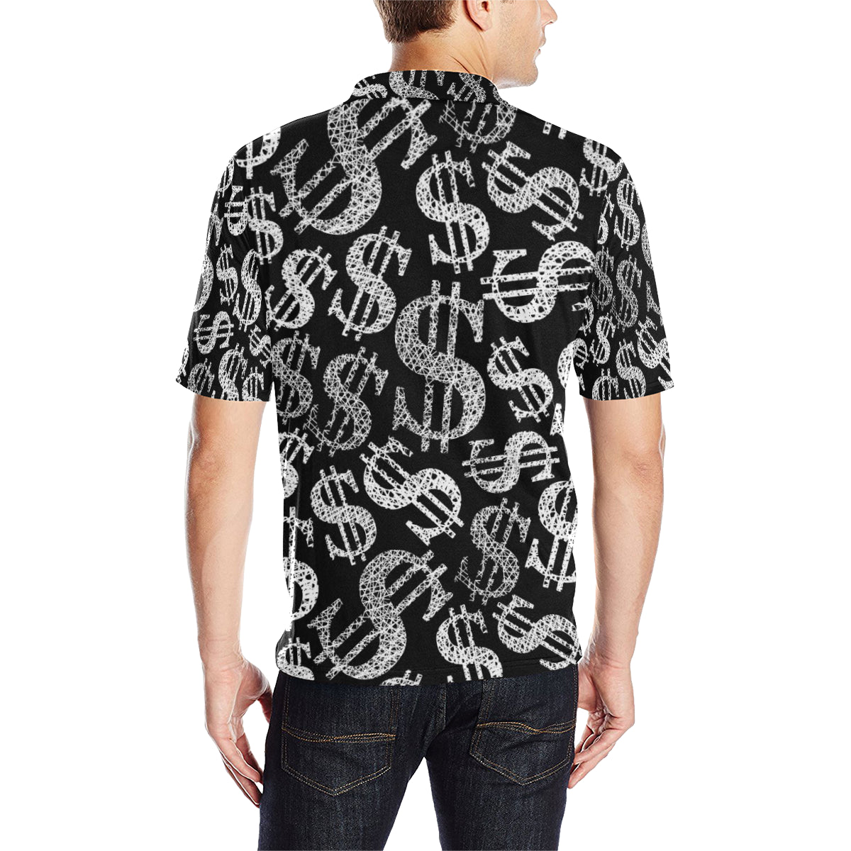 Money Pattern Print Design 02 Men Polo Shirt