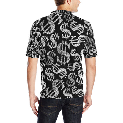 Money Pattern Print Design 02 Men Polo Shirt