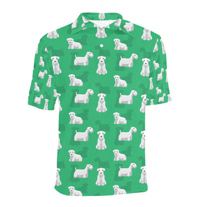 Sealyham Terriers Print Design LKS301 Men Polo Shirt