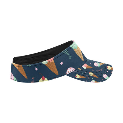 Ice Cream Pattern Print Design 04 Unisex Sun Visor