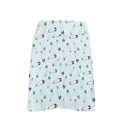 Safety Pin Print Design LKS303 17" Golf & Pickleball Skort with Pockets