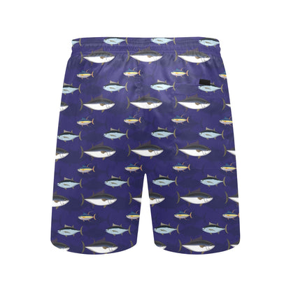 Tuna Fish Print Design LKS304 Men's Swim Trunks Beach Shorts