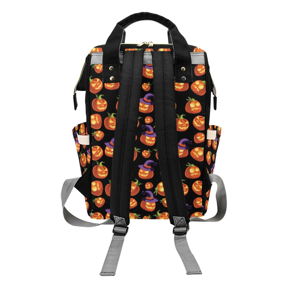Witch Pumpkin Halloween Print LKS302 Diaper Bag Backpack