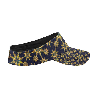kaleidoscope Gold Print Design Unisex Sun Visor
