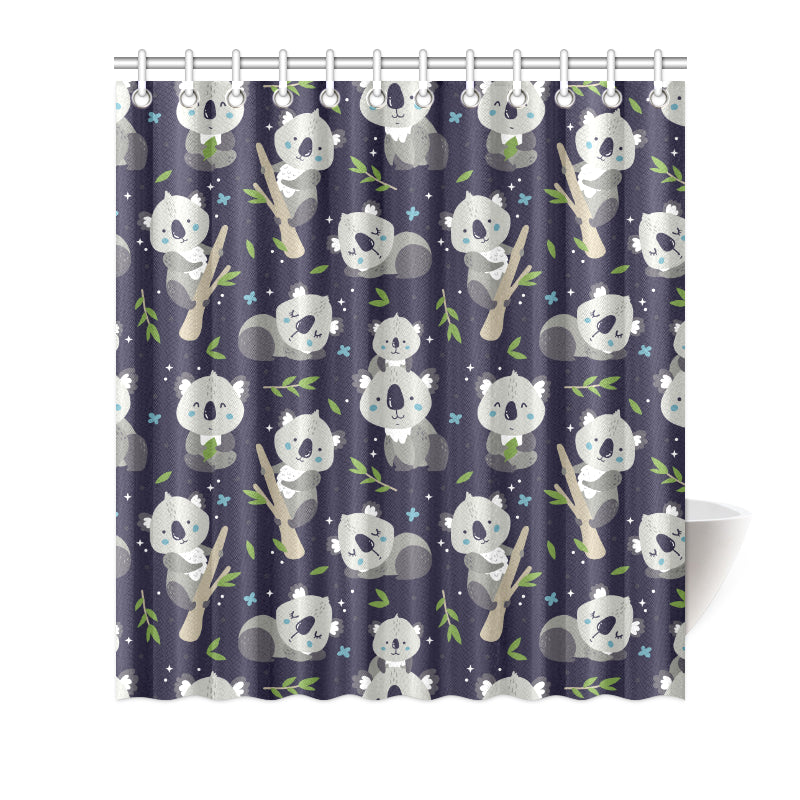 Koala Pattern Print Design 04 Shower Curtain
