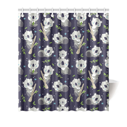 Koala Pattern Print Design 04 Shower Curtain