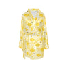 Honey Bee Honeycomb Print Design LKS3010 Women's Fleece Robe