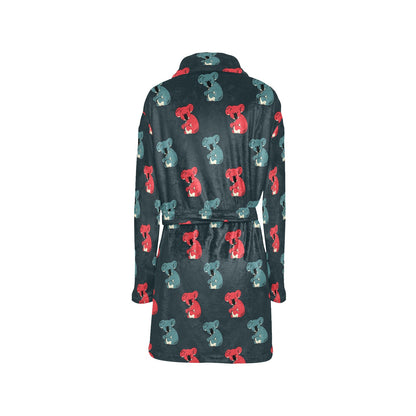 Koala Pattern Print Design 02 Women's Fleece Robe