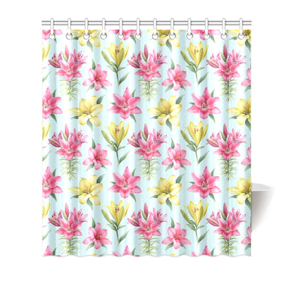 Lily Pattern Print Design LY010 Shower Curtain