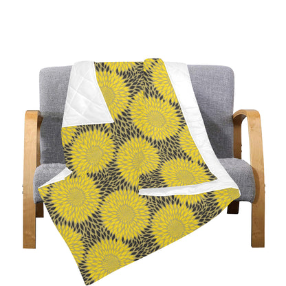 Sunflower Pattern Print Design SF06 Premium Quilt