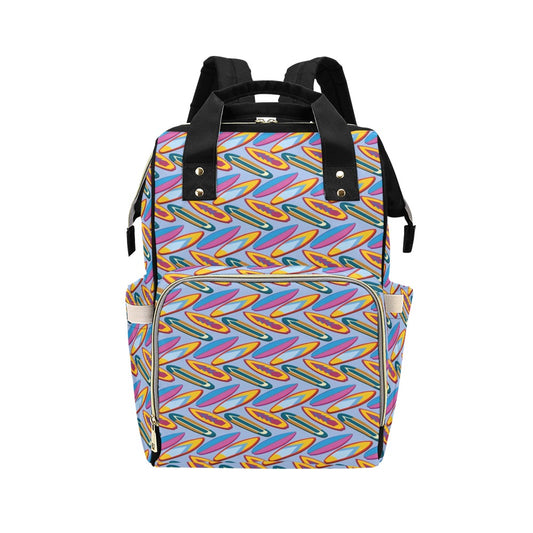 Surfboard Pattern Print Design LKS303 Diaper Bag Backpack