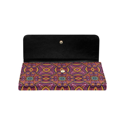 Bohemian Pattern Print Design 10 Women's Trifold Wallet