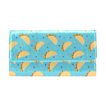 Taco Print Design LKS303 Women's Trifold Wallet