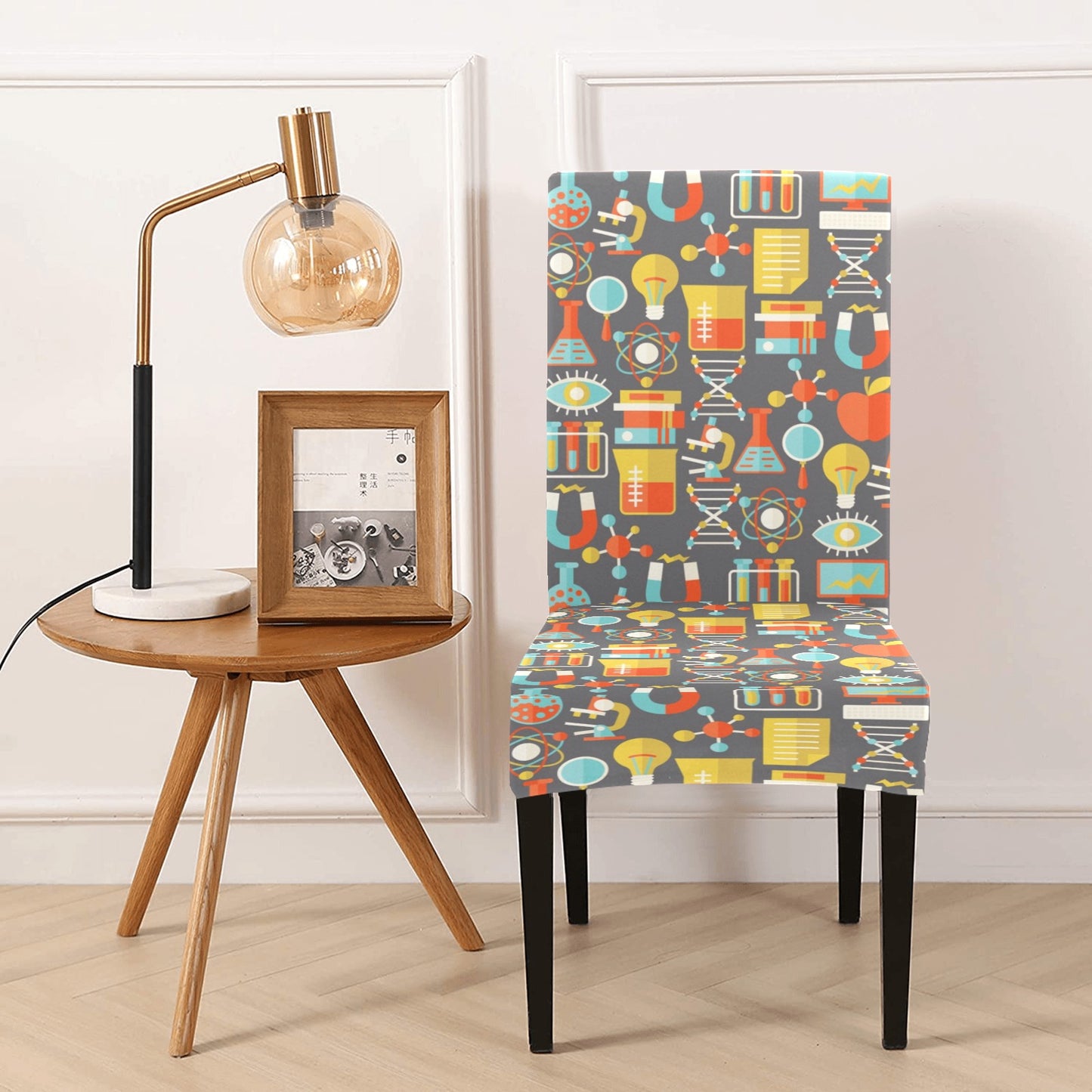 Science Print Design LKS302 Dining Chair Slipcover