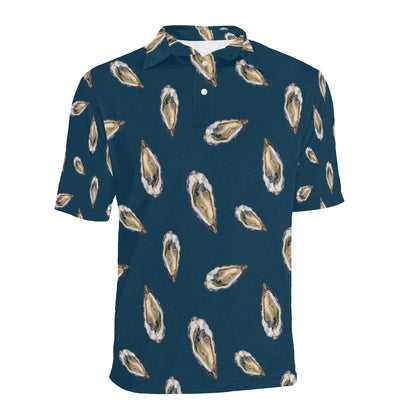 Oyster Pattern Print Design 03 Men Polo Shirt