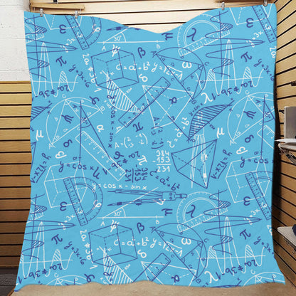 Math Pattern Print Design 02 Premium Quilt