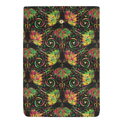 lotus Boho Pattern Print Design LO09 Women's Trifold Wallet