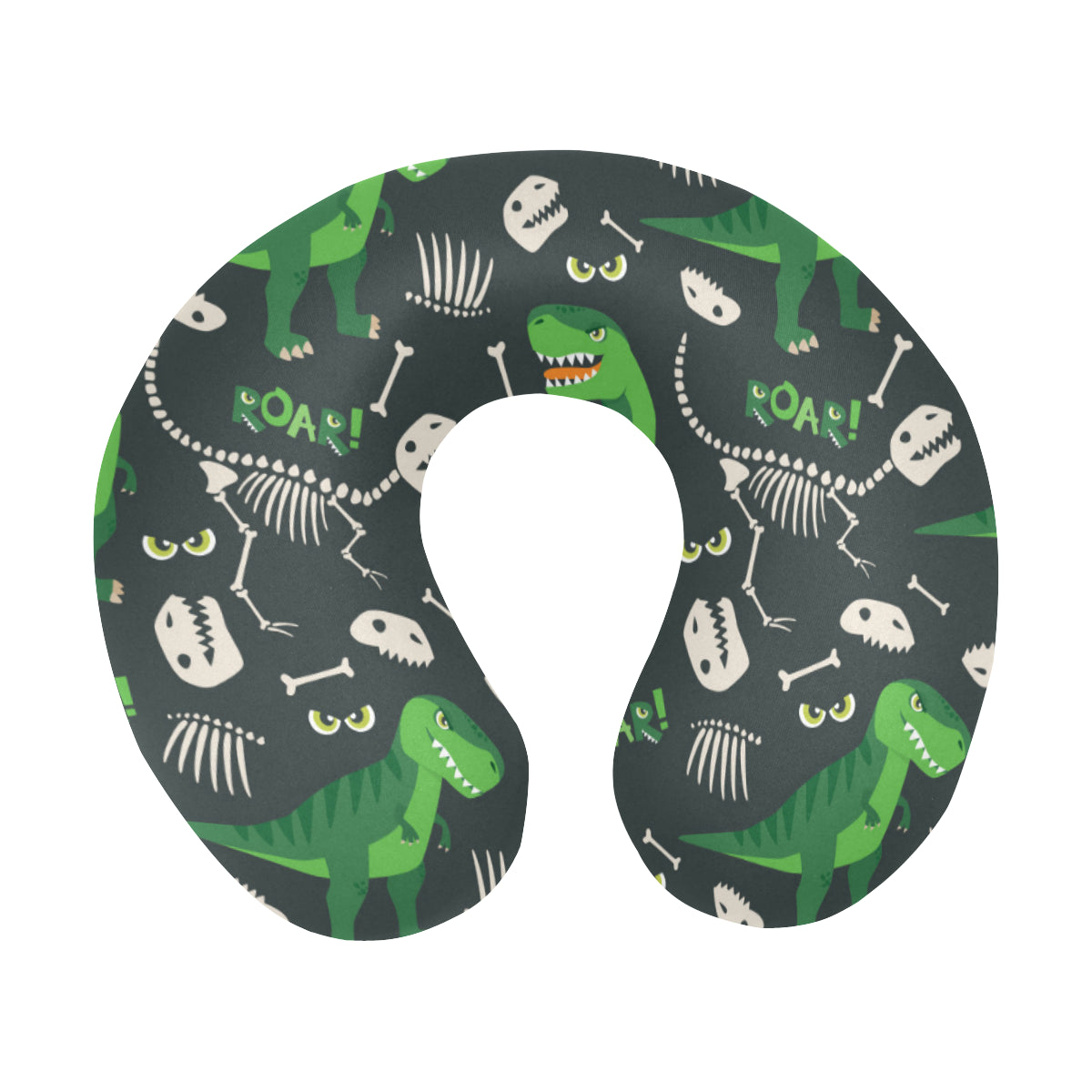 T Rex Pattern Print Design A05 U-Shaped Travel Neck Pillow