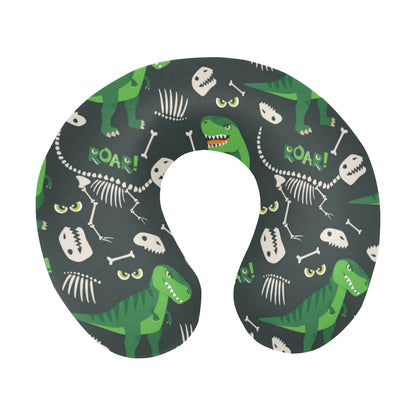 T Rex Pattern Print Design A05 U-Shaped Travel Neck Pillow