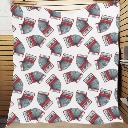 Accordion Pattern Print Design 03 Premium Quilt