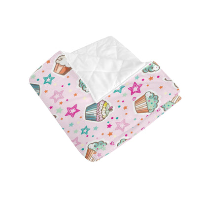 Cupcake Pattern Print Design CP03 Premium Quilt