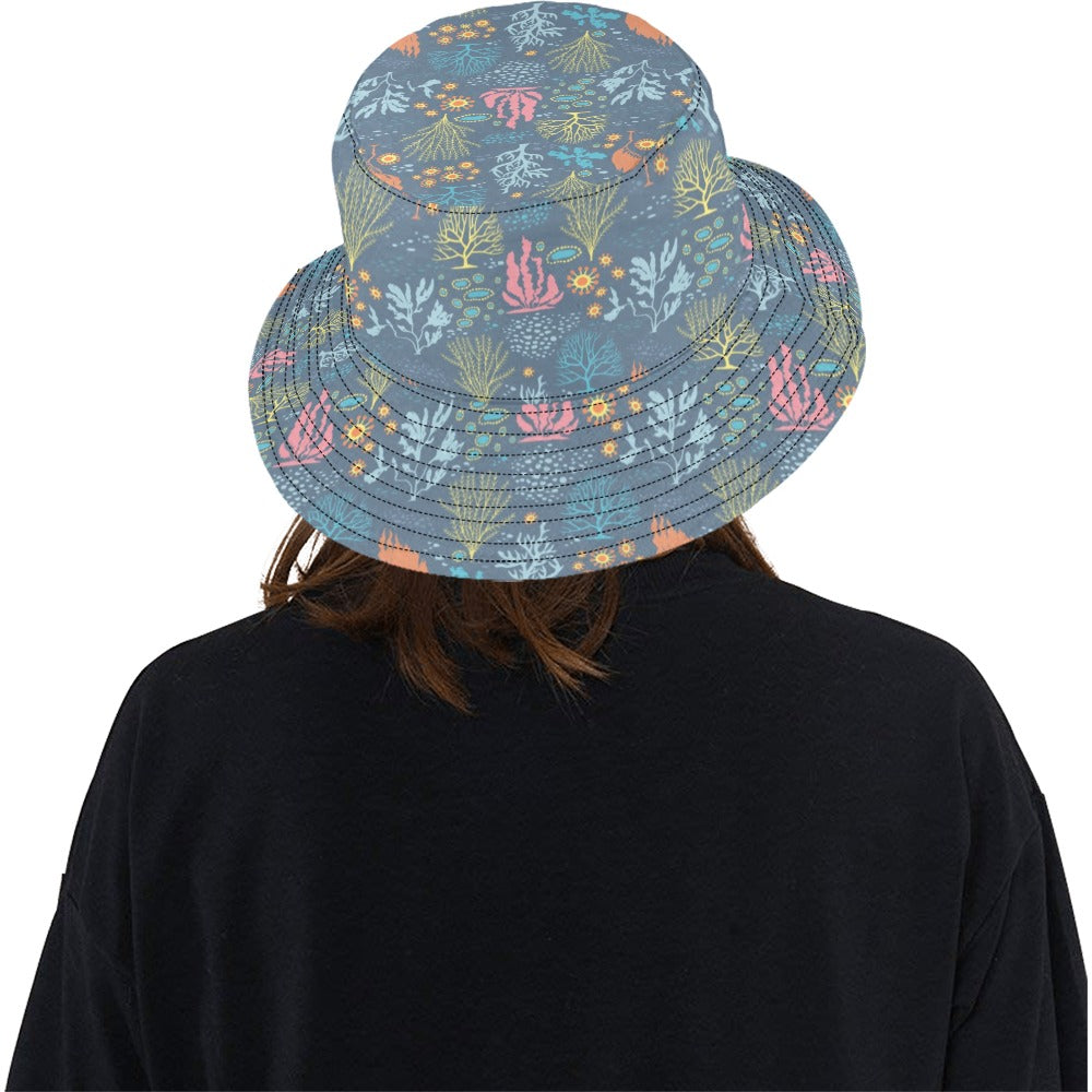 Seaweed Print Design LKS304 Unisex Bucket Hat