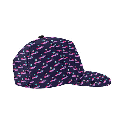 Zombie Pink Hand Design Pattern Print Snapback Cap