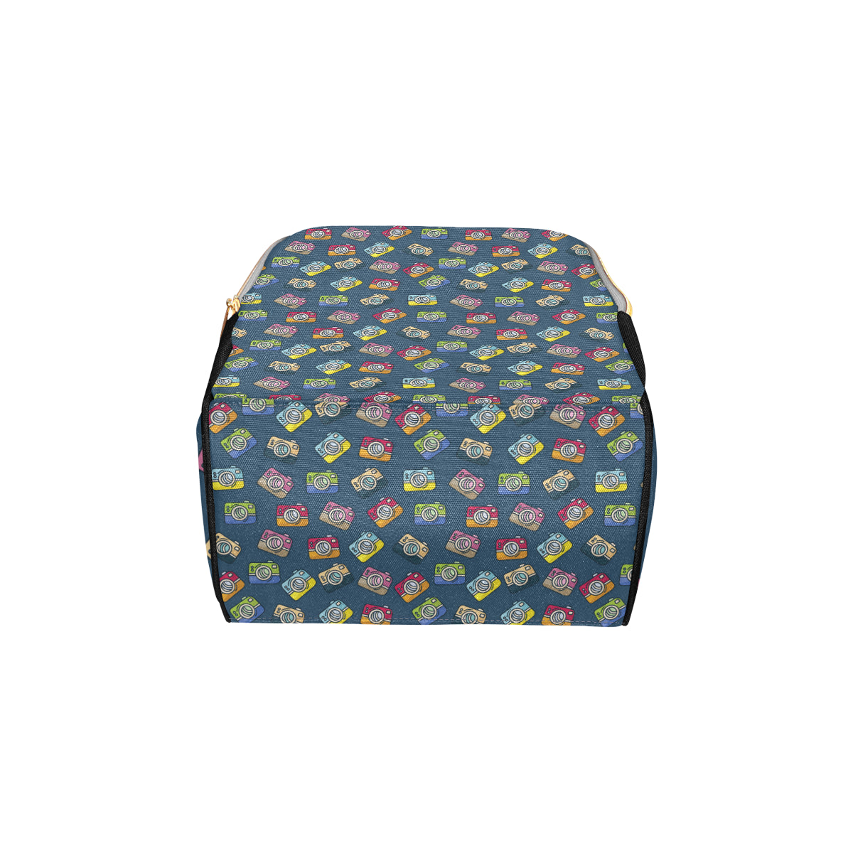 Camera Pattern Print Design 03 Diaper Bag Backpack