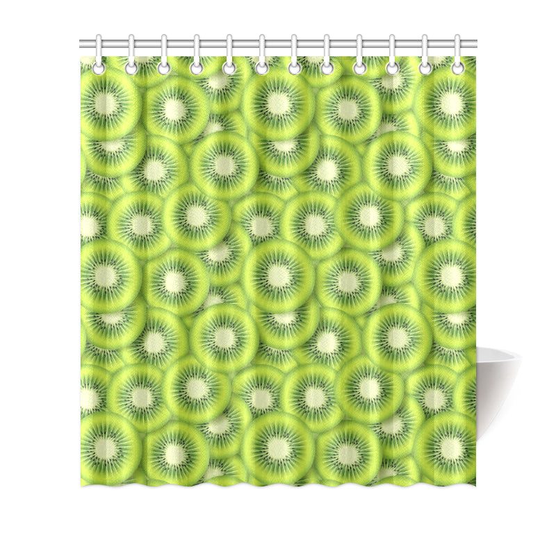 Kiwi Pattern Print Design KW01 Shower Curtain