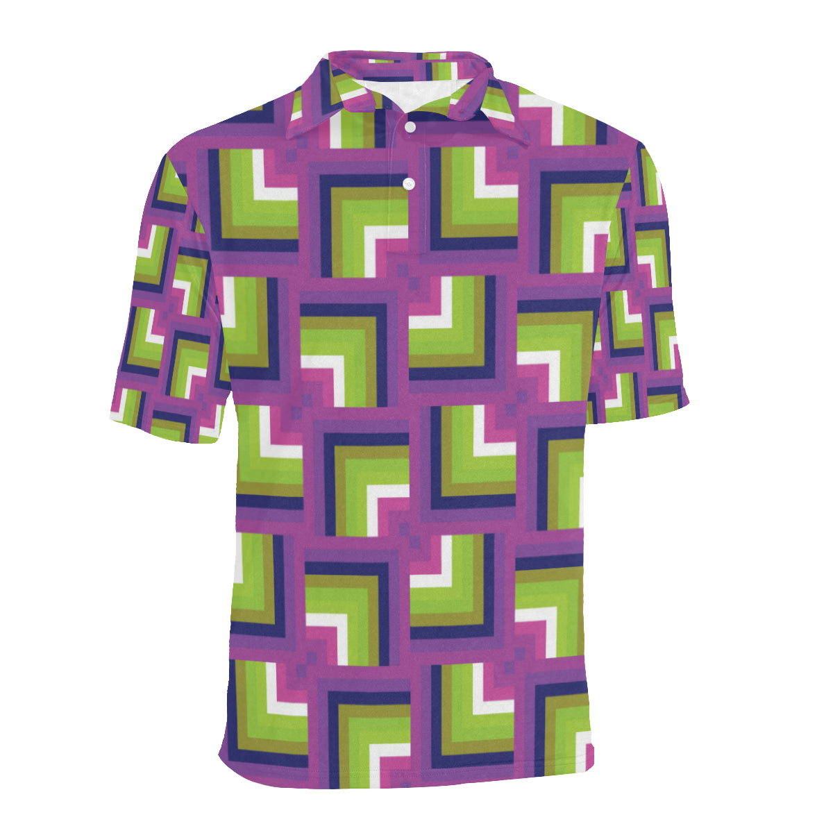 Optical illusion Pattern Print Design A05 Men Polo Shirt