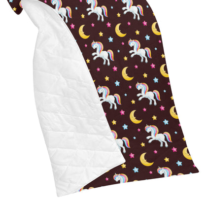 Unicorn Moon Star Premium Quilt