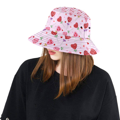 Lollipop Pattern Print Design LL07 Unisex Bucket Hat