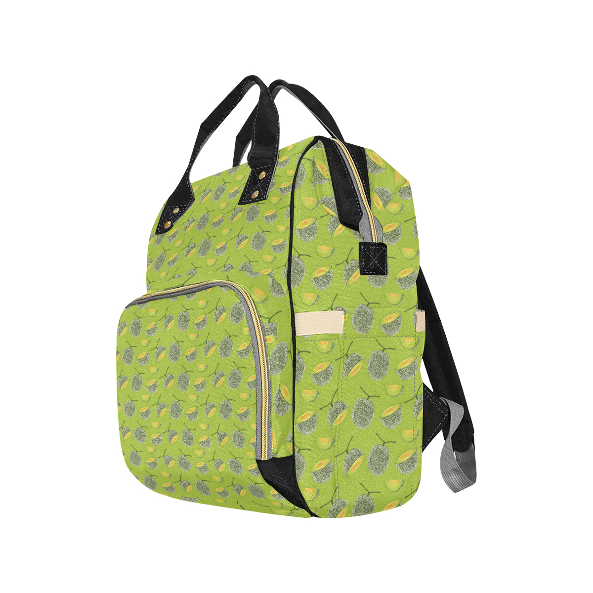 Cantaloupe Pattern Print Design 03 Diaper Bag Backpack