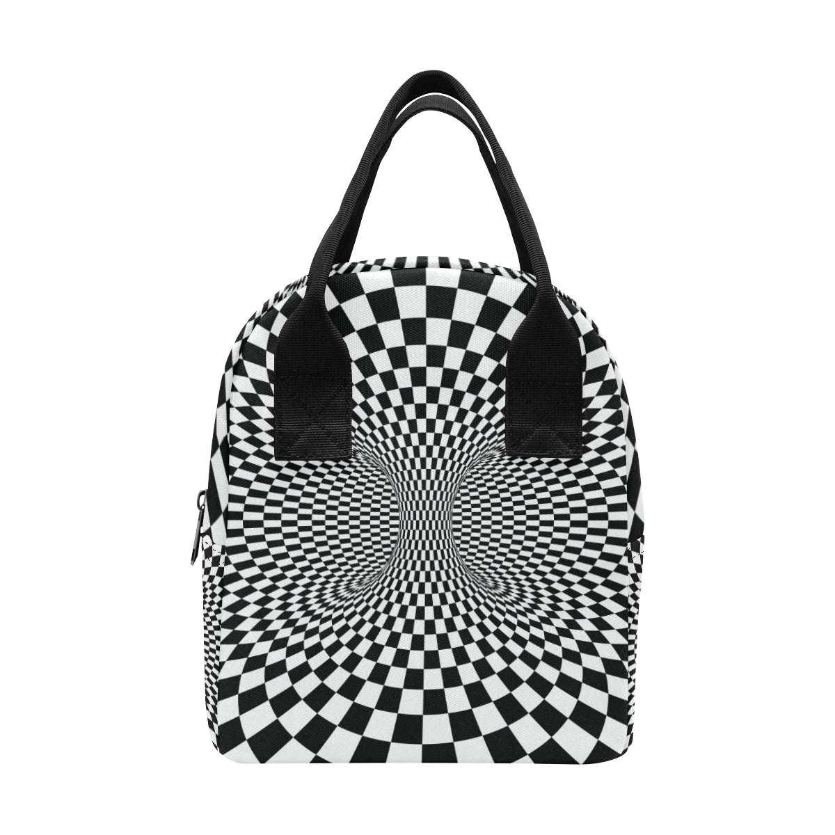 Optical illusion Projection Torus Insulated Lunch Bag