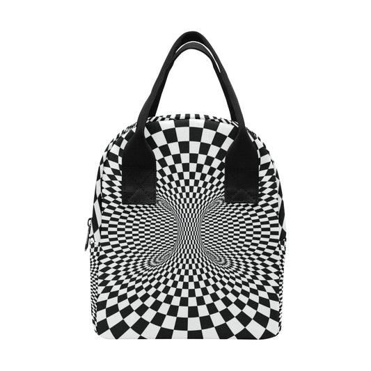 Optical illusion Projection Torus Insulated Lunch Bag